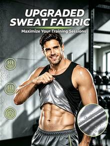 ARUNOW 2026 Upgraded Men's Thermal Sweat-Wicking Vest - Sauna Suit Compression Undershirt Sports Fall - Grey - View 1