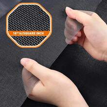 Hook And Loop Window Screen, Home Mosquito Net, Anti-Mosquito Mesh, Dense Mesh, Breathable, No Perforation, Washable, Easy To Open And Close Windows, Easy To Install, Home Anti-Mosquito Net - Black - View 2