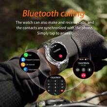 GAWSUG 1400mAh Battery Military Smart Watch Men Bluetooth Call Flashlight IP68 Waterproof Tactical Rugged Watch Gift For Android IOS - View 5
