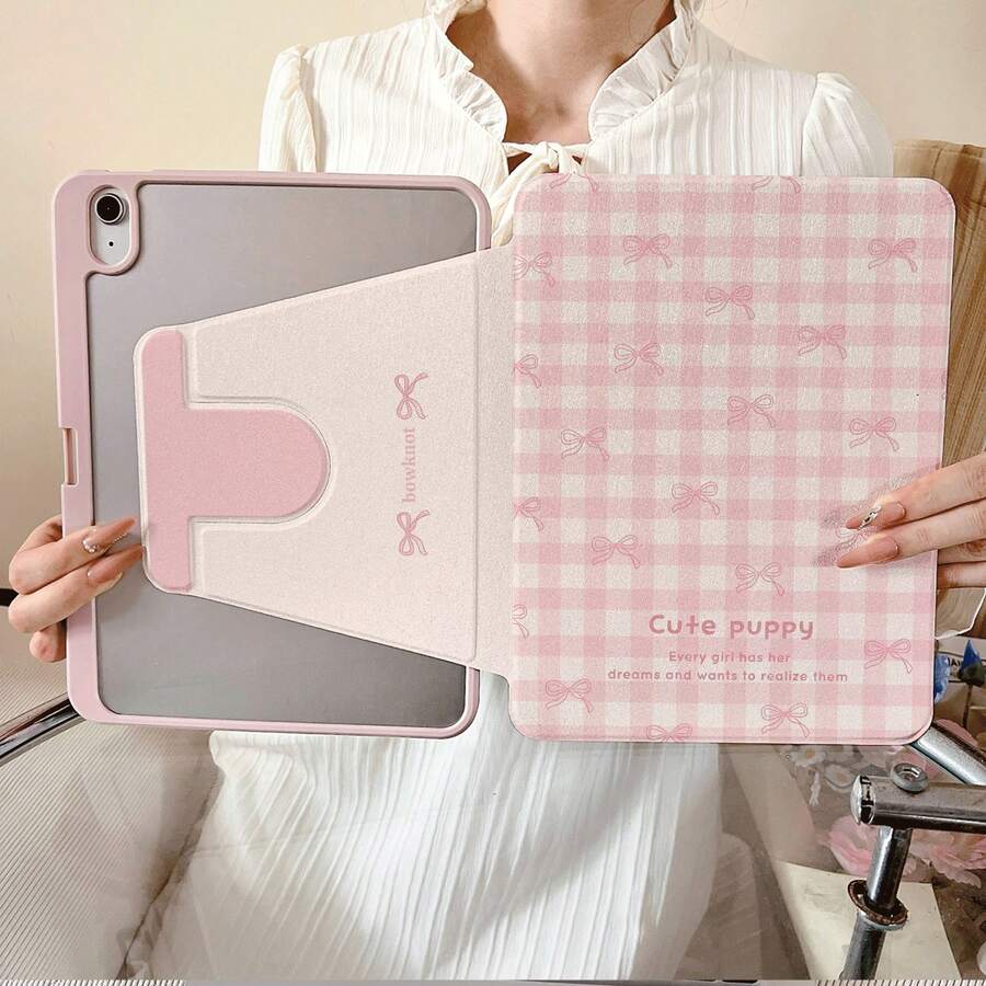 1件 360°可旋轉平板保護殼，相容 iPad 10代 10.9吋 2022 智慧保護殼/Air 13(M3 2025)/Air 11(M3 2025)/11(A16 2025)，相容 Oppo Pad，相容 MatePad，相容 Vivo Pad，相容 Honor Pad，相容 Xiaoxin Pad