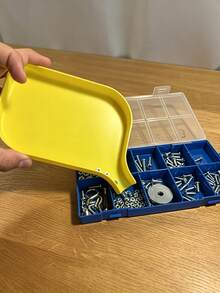 Tool Storage Funnel Tray, 5mm Raised Edge, Prevents Screws, Bolts, Beads And Small Parts From Spilling, Equipped With Fully Sealed Slide-In Plug, Precise Storage Of Small Parts, Keeps Workspace Clean And Efficient, Suitable For Handmade Crafts And Repair - Multicolor - View 6