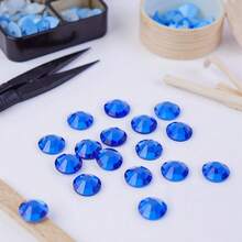 ICIQ 288顆 SS30 高品質水晶熱敷玻璃水鑽 平底熱熔裝飾 DIY 亮片石 3D 美甲配件 禮服鑲鑽套裝 - SS30 288件 - 查看 5