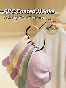 1/2/4pcs Upgraded Hat Hook Rack, Suitable For Dorm Wardrobe, Can Hang Baseball Caps, Flat Caps, Etc., Multi-Functional Hat Display Rack, Simple And Fashionable, Towel Rack, Room Decor, Clothes Hanger, Storage Rack, Organization, Wall Key Hook, Adhesive Hook, Bedroom Decor, Kitchen Accessories, Bathroom Decor Accessories, Bathroom Accessories, Bathroom Storage, Back To School, Autumn Home Decor - Multicolor - View 9
