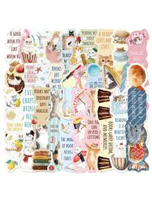 30pcs Cute Cat Bookmarks, Library Cards, Marker Cards, Reading Cards, Message Cards, Suitable For Reading Enthusiasts, Students, Book Decoration, Creative Bookmarks, Back To School Season, School Supplies, Birthday Party Gifts, Holiday Gifts - 30pcs - View 8