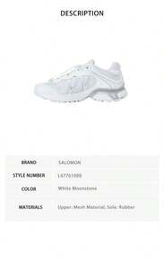 Salomon Xt-Whisper Men's And Women's Matching Sports Shoes L47761900 - White Moon Rock L47761900 - View 8