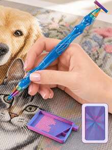 Rainbow Diamond Painting Metal Dot Drill Bit, Thread-In Resin Pen Replacement Tip, 1-25 Diamond Paint Pen Tip, Dot Painting Tool For DIY Rhinestone Crafts - A - View 2