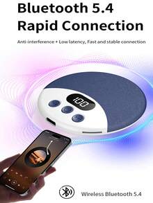 Compact Mini Wireless Pillow Speaker, 360° Surround Stereo Bluetooth 5.4 High-Fidelity Dynamic Sound Effects Wireless Music Player, Multiple White Noise Sound Effects Selectable - View 3