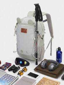 CAMEL CROWN 戶外登山休閒旅行運動新款後背包 學生書包 - 淺水綠 - 查看 3