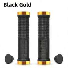 1 Pair Bicycle Handlebar Grips, Black, Black Gold, Black Silver 3 Colors Optional, Anti-Slip Lock-On Grip, Mountain Bike Cycling Accessories - Multicolor - View 13