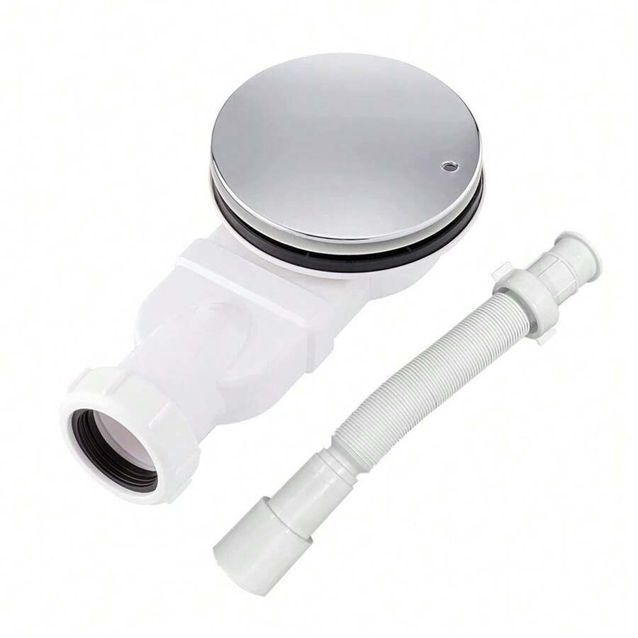 Bathroom Low Profile Plated Shower Waste Trap 40/50 Mm Outlet Side Drain - 26B-d-wIN-uK-shower Waste Trap - View 1
