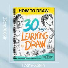 1pc, Suitable For Beginners And Novices Sketching Drawing Book, From Copying To Self-Adaptive Drawing, Lines, Shading, Spiral Binding (Pencil Not Included) - Single Piece - View 10