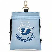 1pc Cartoon Embroidered Golf Drawstring Pouch, Pu Accessory Storage Bag With Carabiner Clip For Golf Balls Tees Sports Gear - Multicolor - View 14