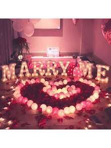 22CM/8.66IN Large LED Glowing Letters/Numbers, Pink Flashing LED Letter Lights, Includes 26 Letters, 0-9 Numbers, Pink Glowing Letters, Battery Powered, Flashing Letter Lights, Suitable For Party, Desktop, Wall Decoration - Baby Room Decoration - Autumn Home Decor - Halloween Decoration - Pink - View 9