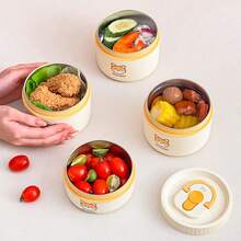 Bento Box Adult, Snack Containers With Lids, School Lunch Box, Meal Prep Containers With Dividers, Divided Food Storage Containers, Travel Food Containers, Salad Container For Lunch, Bento Snack Box, Student Lunch Bowls - Multicolor - View 11