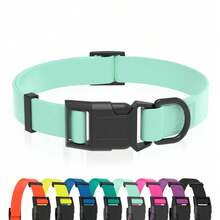 1PC PVC Pet Collar, Adjustable Size, Macaron Color Series, Quick Release Buckle, Easy To Clean Rubber Material, Comfortable And Versatile, Anti-Tear, Suitable For Small, Medium, Large Dogs, Daily Wear And Outdoor Adventure - Multicolor - View 10