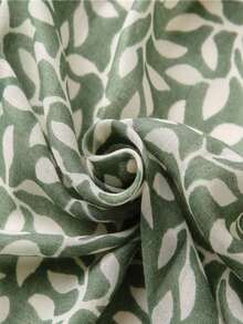 1pc Fashion Printed Headscarf, Women's Headscarf, Vacation Outfit, Autumn Decoration, Hair Accessory, Suitable For Festivals And Daily Wear - Mint Green - View 5