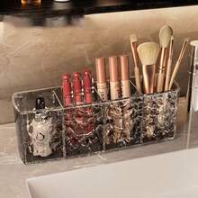 Eyelash Extension Tool Storage Box Makeup Brush Holder Transparent Acrylic Vanity Lipstick Eyebrow Pencil Eyeshadow Desktop Cosmetic Mirror Cabinet Organizer - Multicolor - View 9