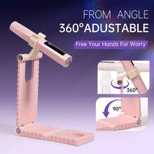 Portable 2-In-1 Nail Lamp With Stand, USB Rechargeable, LCD Display, Fast Drying And Curing, Suitable For Gel Nails And Toenails - Multicolor - View 11