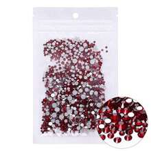 80+ Colors Silver Base Non-Hotfix Mixed Size SS3-SS20 1440pcs High Quality Handmade Rhinestones, Suitable For Wedding Dress Accessories And Other Applications - Silver Base, Mixed Sizes - View 22