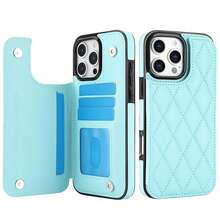 WEFOR Wallet Phone Case For Galaxy S26 S25 S25 S24 S23 S22 Ultra Plus S25EDGE 24 FE, Multi-Card Slot Design, Magnetic Closure, Built-In Stand, Shockproof Protective Cover, Compatible With IPhone 17 AIR 16e 16 15 14 13 12 11 Pro Max XR XS MAX, Magnetic Design, RFID Anti-Theft Card Slot, Magnetic Phone Protective Case, Shockproof, Unisex - Light Blue - View 66