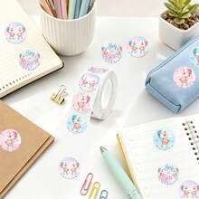 500PCS (1 Roll) Gender Reveal Stickers, Shower Party Decoration Stickers, Party Stickers, Gift Bag Sealing Stickers, Party Decoration, Home Decor, Gift Boy Stickers, Girl Stickers - Multicolor - View 7