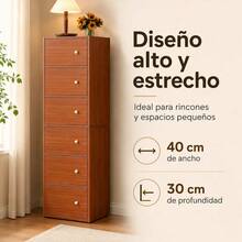 Drawer Storage Cabinet - Brown - View 4