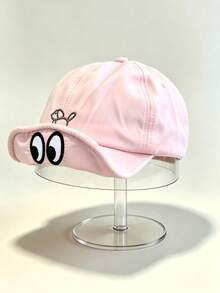 Casquette de baseball mignonne avec broderie d'œil de dessin animé, chapeau de style de rue Y2K rouge bleu rose, casquette de papa de sport décontractée unisexe pour les couples - Plusieurs modèles - Voir 5
