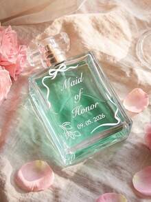 Personalized Perfume Bottle, Maid Of Honor Proposal Gift, Custom Refillable Empty Glass Bottle, Wedding Bridesmaid Gift,Bridal Party Gift - 50ml - View 7