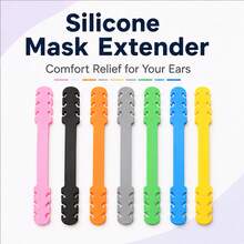 2/5pcs Mask Extenders | Soft Silicone, Buckle Adjustment, Prevents Ear Strain | Adjustable Size, Suitable For Everyone | Compatible With Head-Worn Mask Straps, Essential For Long-Term Mask Wearers - Multicolor - View 8