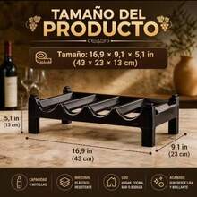 New PP Material Stacked Wine Rack Wine Rack European Style Red Wine Rack Fashionable Creative Wine Rack Display Piece - Redwood - View 4