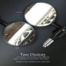 Motorcycle Retro Modified Handlebar Mirror Full Angle Folding Rearview Mirror Motorcycle Rearview Mirror Handlebar Mirror Reflective Mirror CFMOTO 250NK Baboon UY125 Modified Handlebar Mirror - Multiple Styles - View 6