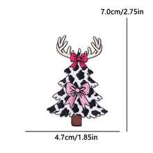 1 Pc Western Country Christmas Embroidered Iron On Patch, Cowboy Rodeo Santa Xmas Tree Cactus Pink Truck Car Bow Applique, Sew On Decor Patch For Denim Jacket Jeans Backpack Hat, Festive Holiday DIY Clothing Craft Gift - Multicolor - View 23