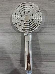 High Pressure Shower Head With Filter, Handheld Shower Head, Built-In Powerful Cleaning Function, Suitable For Bathroom Tiles, Pet Hotel And Home Bathroom Accessories - Silver - View 2