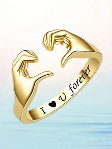 1 pièce Bague minimaliste pour femmes, bijoux de mariage, fiançailles, fête, cadeau de la Saint-Valentin - 5# - Voir 2