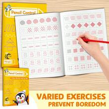 Pencil Control Tracing Notebook, Step-By-Step Line, Curve, Zigzag, Spiral & Shape Practice, Pre-Writing Handwriting Preparation, Fine Motor Skill Training Activity For Home Learning And Classroom Practice - Pencil Control Tracing - View 3