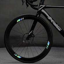 1 Set Of 16 Personalized Leisure And Sports Bicycle Wheel Stickers, Bicycle Decoration Stickers Suitable For Mountain Bikes, Road Bikes, And Student Bikes, Personalized Modified Wheel Stickers - Multicolor - View 5