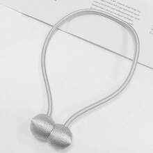 2pcs Magnetic Curtain Tiebacks With Rope, Earphone Shaped Curtain Clips, No-Drill Curtain Holders - Multi-color - View 7