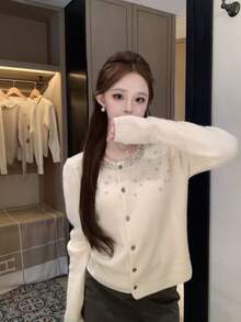 Women Cardigans - White - View 7