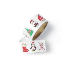 TYFYO 500pcs Laser Cartoon Christmas Stickers Christmas Gift Wrapping Label Sticker Scrapbook Stationery,1" - Laser 3 - View 3