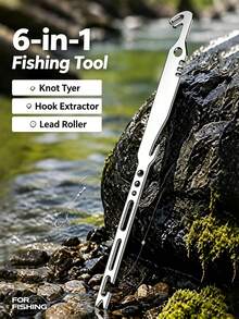 1pc 6-In-1 Multi-Function Practical Fishing Tool, Suitable For Quick Hook Removal And Lead Weight Handling. Compact And Lightweight, Easy To Carry For Fishing Trips. Suitable For Various Fishing Scenarios, It's Your Reliable Assistant For Outdoor Fishing Activities. - A - View 2