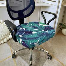 1pc Office Chair Cover With Stretchable Fabric, Universal Office Chair Cover, Swivel Chair Cover, Sofa Cover - Multicolor - View 8