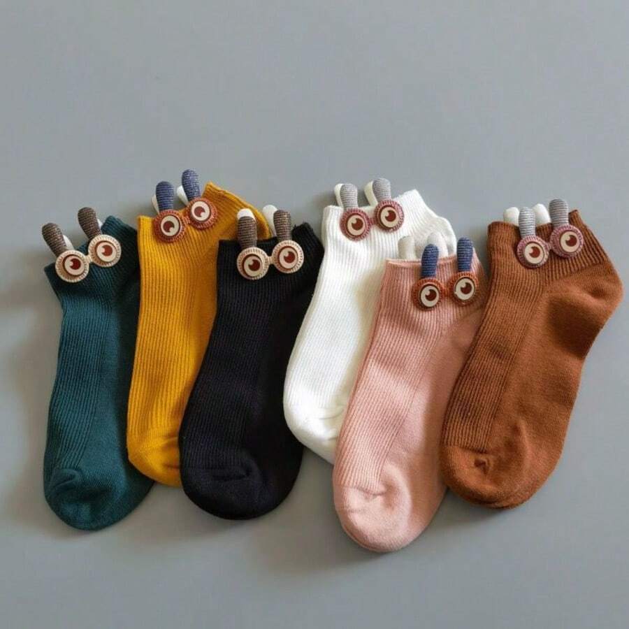 1 Pasang Kaos Kaki Kasual Olahraga Luar Ruangan, Kaos Kaki Wanita - MultiWarna - View 1