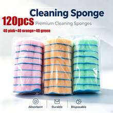 56/72/120 piezas Recambio de cepillo de baño, bolsa de embalaje transparente de tres colores, recambio de cepillo de baño, almohadilla desechable de cabezal de cepillo de baño, apto para bañera y lavabo - Cabezal de repuesto para cepillo de inodoro - Ver 13