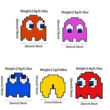 Cartoon Pixel Bean Metal Badge Cute Brooch Pin Accessory - Multicolor - View 3