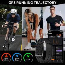 Gawsug GAWSGU Dual Strap No Screen Fitness Tracker GPS Track IP68 Waterproof Smart Band Heart Rate Sleep Monitor Calorie Minimalist Bracelet - View 5