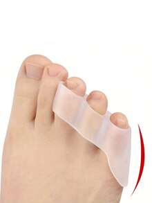 2pcs Toe Separators For 3rd To 5th Toes, Flexible Foot Support Tool, Suitable For Yoga, Running And Daily Use - A - View 5
