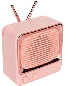 Altavoz inalámbrico portátil estilo TV retro, Bluetooth 5.0, 3 W y autonomía indicada de 8 a 9 horas - Rosa - Ver 3