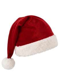 Vihyde Tween Girls Christmas New Arrival Costume 3 Pieces Set, Velvet Top & Skirt With Faux Fur Trim & Plush Santa Hat Outfit - Red - View 6