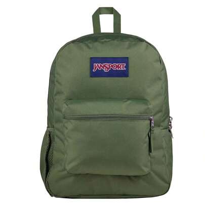 JanSport Cross Town Plus Backpack - Green Unisex Backpacks
