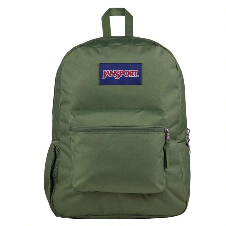 JanSport حقيبة ظهر جانسبورت كروس تاون بلس - حقائب ظهر خضراء للجنسين - أخضر - مشاهدة 1